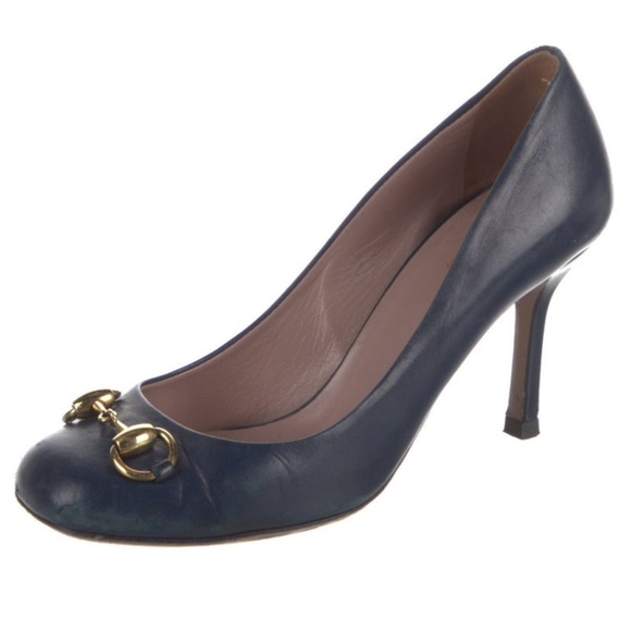Gucci Shoes - 1955 Horsebit. Accent Leather Pumps